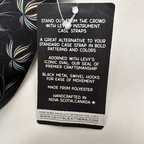 Levy's Leathers Polyester Case Strap Fits Most Instrument Cases with D-Ring Clip - Picture 9 of 9